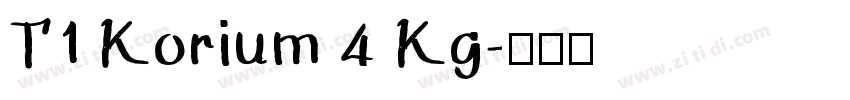 T1 Korium 4 Kg字体转换
